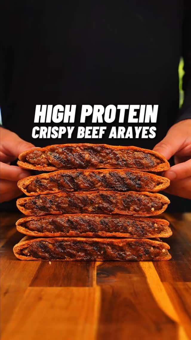 High Protein Crispy Beef Arayes