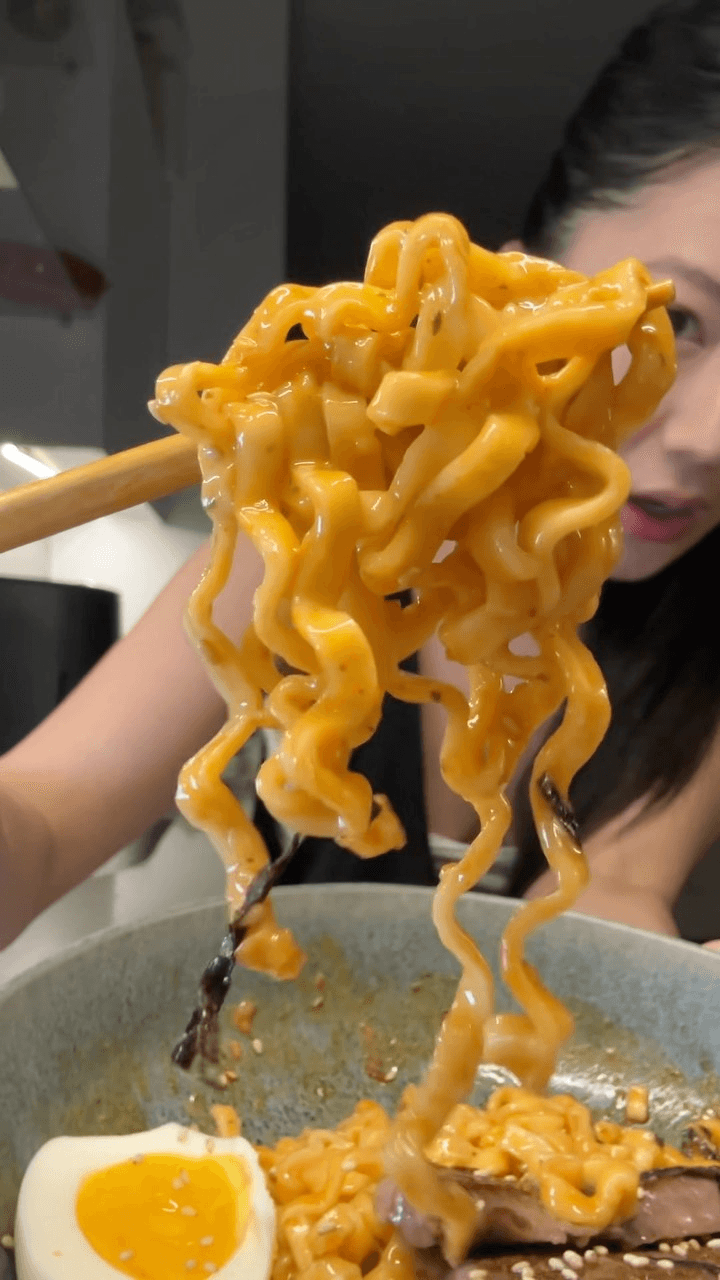 Creamy Buldak Ramen with Wagyu