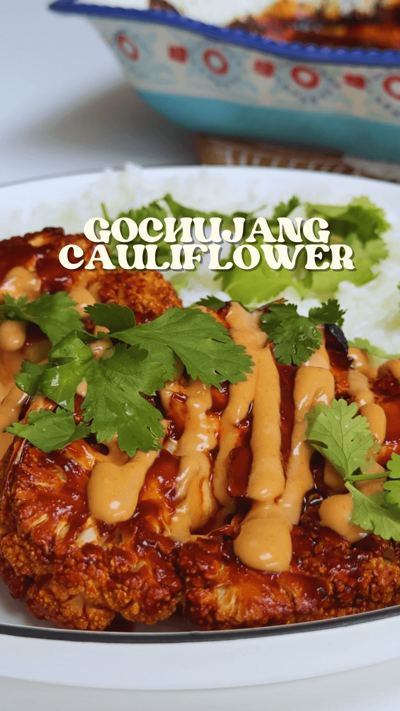 Gochujang Cauliflower Steaks