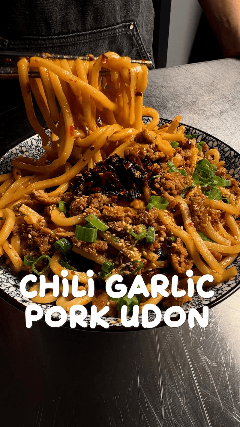 Chili Garlic Pork Udon