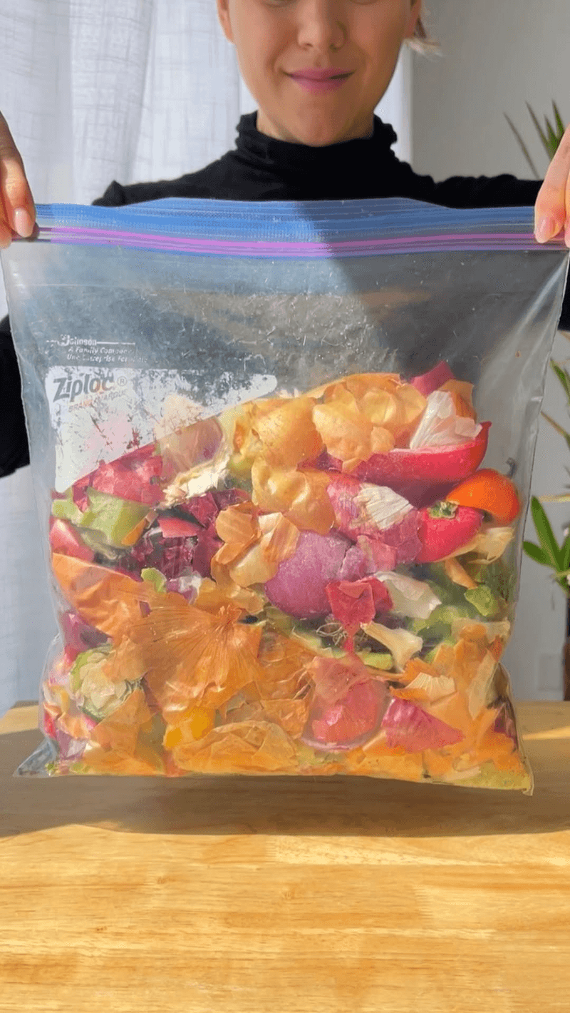 Homemade Vegetable Broth from Scraps