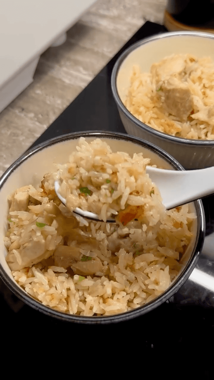 Ginger Garlic Scallion Chicken Rice