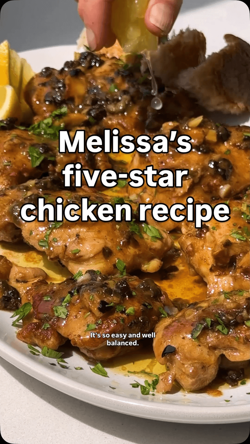 Garlicky Chicken With Lemon-Anchovy Sauce