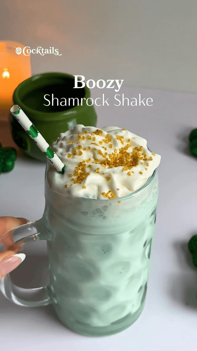 Boozy Shamrock Shake