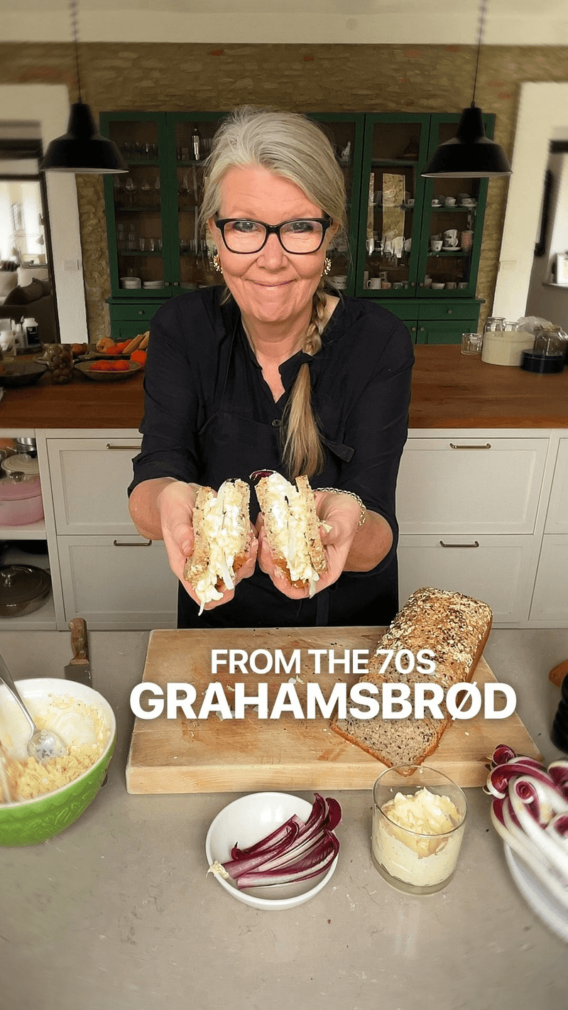 Whole Grain Wheat Bread (Grahamsbrød) & Egg Sandwich