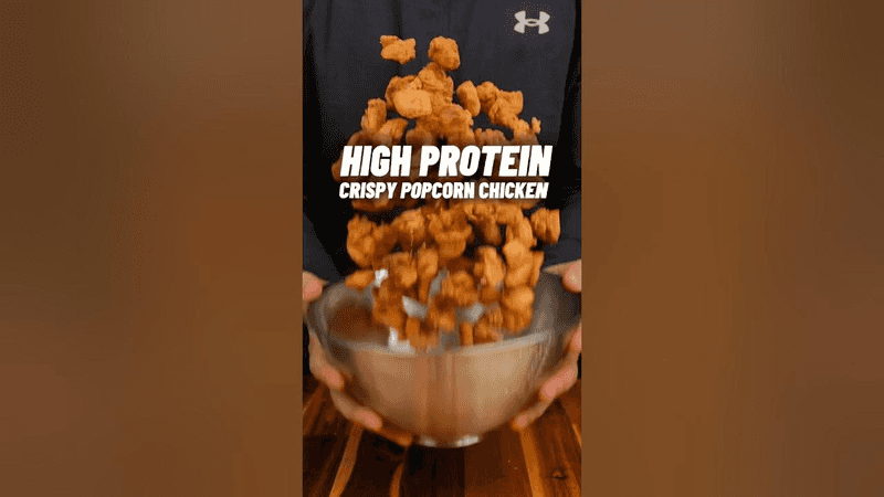 The Crispiest High Protein Popcorn Chicken