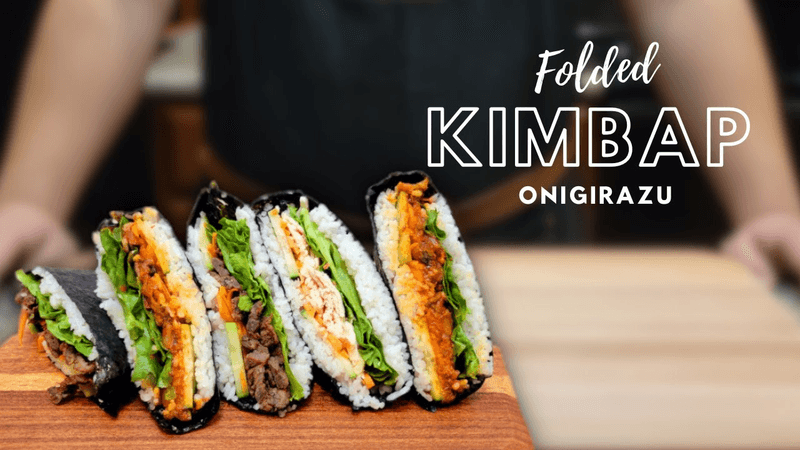 Folded Kimbap Sandwiches (3 Ways)