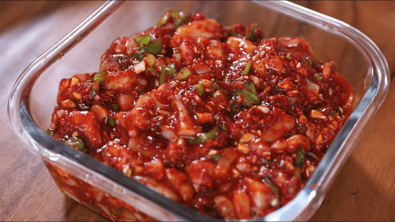 Spicy Fermented Squid Side Dish (Ojingeo-jeot)