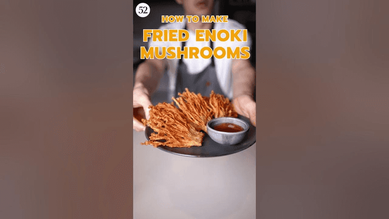 Crispy Deep Fried Enoki Mushrooms