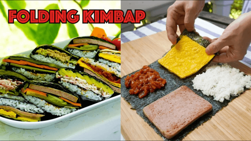 Super Easy Folded Kimbap