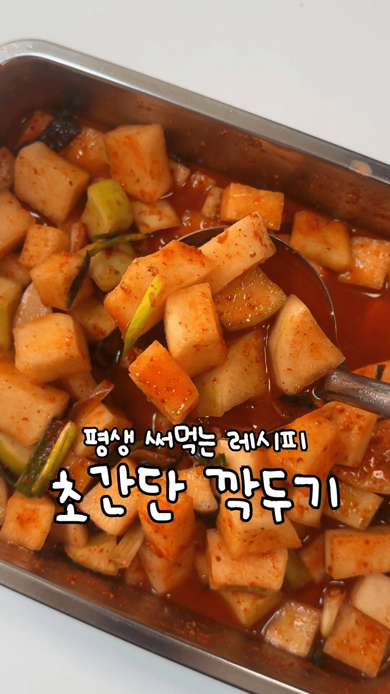 평생 써먹는 초간단 30분 깍두기 thumbnail