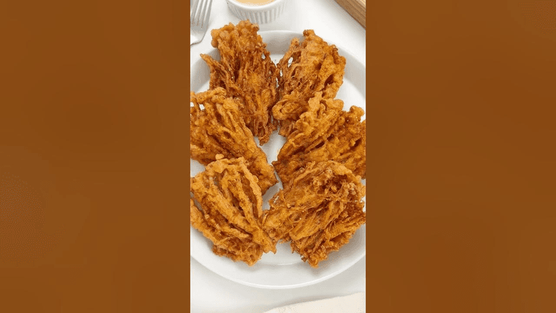 Fried Enoki Mushrooms with Chili Crisp Mayo Thumbnail