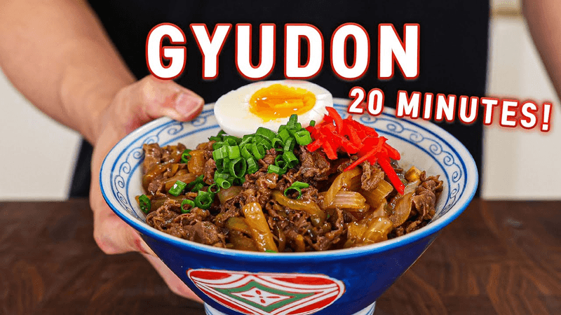 Feed Your Whole Family with This 20-Minute Japanese Beef Rice Bowl! Gyudon Thumbnail