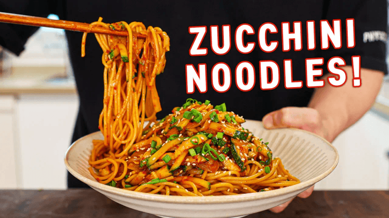 15-Minute Zucchini Noodles (Aehobak Bibim Guksu) Thumbnail